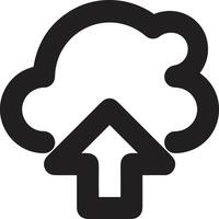 Cloud icon symbol vector image. Illustration of the hosting storage design image