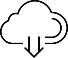 Cloud icon symbol vector image. Illustration of the hosting storage design image