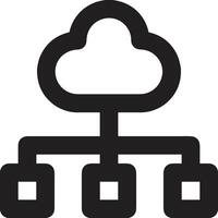 Cloud icon symbol vector image. Illustration of the hosting storage design image