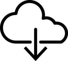 Cloud icon symbol vector image. Illustration of the hosting storage design image