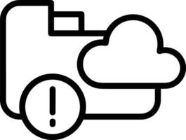 Cloud icon symbol vector image. Illustration of the hosting storage design image