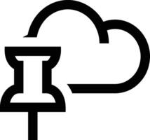 Cloud icon symbol vector image. Illustration of the hosting storage design image