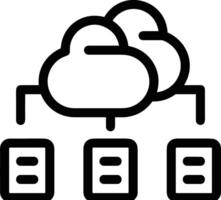 Cloud icon symbol vector image. Illustration of the hosting storage design image