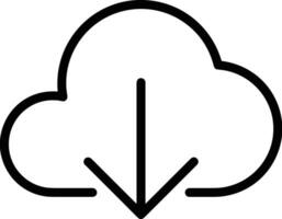 Cloud icon symbol vector image. Illustration of the hosting storage design image