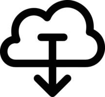 Cloud icon symbol vector image. Illustration of the hosting storage design image