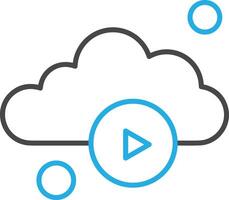 Cloud icon symbol vector image. Illustration of the hosting storage design image