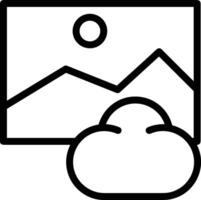 Cloud icon symbol vector image. Illustration of the hosting storage design image