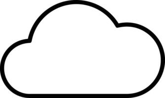 Cloud icon symbol vector image. Illustration of the hosting storage design image