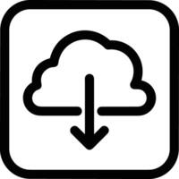 Cloud icon symbol vector image. Illustration of the hosting storage design image