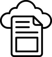 Cloud icon symbol vector image. Illustration of the hosting storage design image