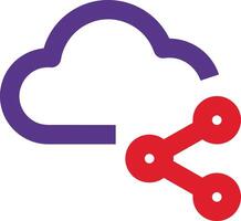 Cloud icon symbol vector image. Illustration of the hosting storage design image