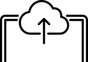 Cloud icon symbol vector image. Illustration of the hosting storage design image