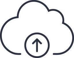 Cloud icon symbol vector image. Illustration of the hosting storage design image