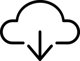 Cloud icon symbol vector image. Illustration of the hosting storage design image