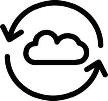 Cloud icon symbol vector image. Illustration of the hosting storage design image