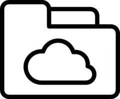 Cloud icon symbol vector image. Illustration of the hosting storage design image