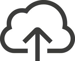 Cloud icon symbol vector image. Illustration of the hosting storage design image