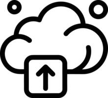 Cloud icon symbol vector image. Illustration of the hosting storage design image