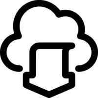 Cloud icon symbol vector image. Illustration of the hosting storage design image