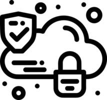 Cloud icon symbol vector image. Illustration of the hosting storage design image