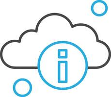 Cloud icon symbol vector image. Illustration of the hosting storage design image