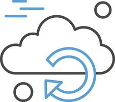 Cloud icon symbol vector image. Illustration of the hosting storage design image