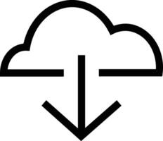 Cloud icon symbol vector image. Illustration of the hosting storage design image