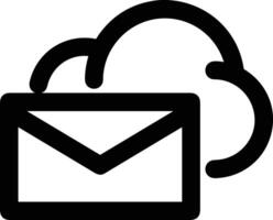 Cloud icon symbol vector image. Illustration of the hosting storage design image