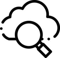 Cloud icon symbol vector image. Illustration of the hosting storage design image