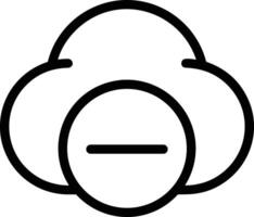 Cloud icon symbol vector image. Illustration of the hosting storage design image