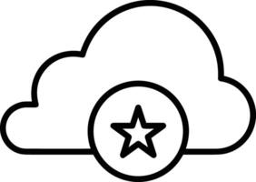 Cloud icon symbol vector image. Illustration of the hosting storage design image