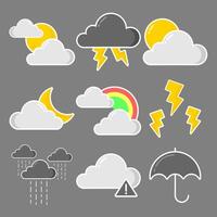Weather effects collection vector