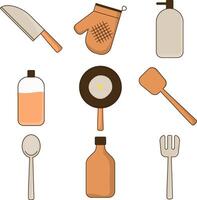 Pancake day elements collection vector