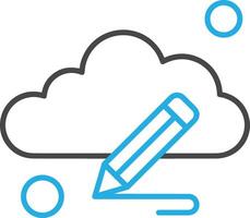 Cloud icon symbol vector image. Illustration of the hosting storage design image