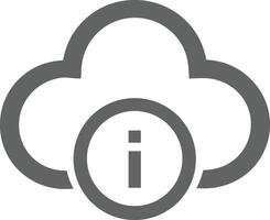 Cloud icon symbol vector image. Illustration of the hosting storage design image