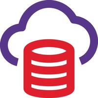 Cloud icon symbol vector image. Illustration of the hosting storage design image