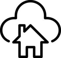 Cloud icon symbol vector image. Illustration of the hosting storage design image