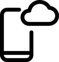 Cloud icon symbol vector image. Illustration of the hosting storage design image