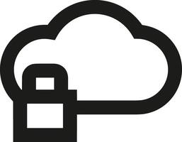 Cloud icon symbol vector image. Illustration of the hosting storage design image