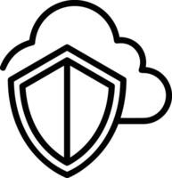 Cloud icon symbol vector image. Illustration of the hosting storage design image