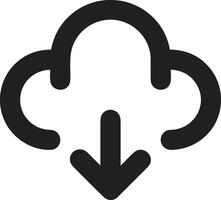 Cloud icon symbol vector image. Illustration of the hosting storage design image