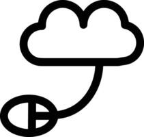 Cloud icon symbol vector image. Illustration of the hosting storage design image