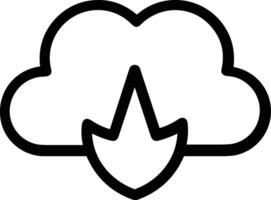 Cloud icon symbol vector image. Illustration of the hosting storage design image