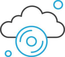 Cloud icon symbol vector image. Illustration of the hosting storage design image