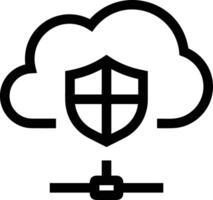 Cloud icon symbol vector image. Illustration of the hosting storage design image