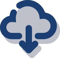 Cloud icon symbol vector image. Illustration of the hosting storage design image