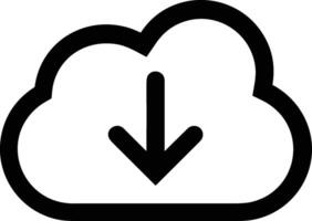 Cloud icon symbol vector image. Illustration of the hosting storage design image