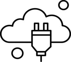 Cloud icon symbol vector image. Illustration of the hosting storage design image