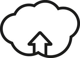 Cloud icon symbol vector image. Illustration of the hosting storage design image