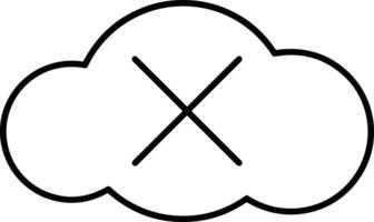 Cloud icon symbol vector image. Illustration of the hosting storage design image